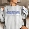 Custom Unisex Sweatshirt, Hoodie With Design On Sleeve - Personalized Birthday Gifts For Mom, Grandma - Unconditionally Loved