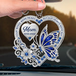 Custom Name Memorial Butterfly Gifts for Mom - Personalized Car Ornament