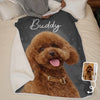 Custom Photo Blanket - Personalized Birthday Gifts For Dog Cat Lovers, Dog Dad And Mom, Cat Owners - Happiness On Four Paws
