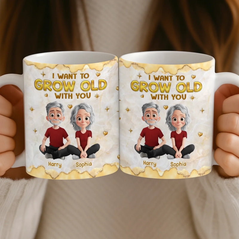 Custom 3D Inflated Effect Printed Mug - Personalized Anniversary Wedding Gifts For Husband And Wife, Him And Her - Our Connection Feels Natural