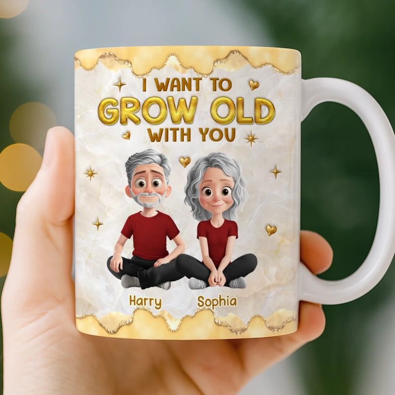 Custom 3D Inflated Effect Printed Mug - Personalized Anniversary Wedding Gifts For Husband And Wife, Him And Her - Our Connection Feels Natural
