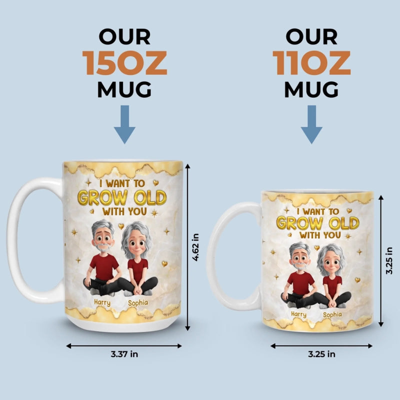 Custom 3D Inflated Effect Printed Mug - Personalized Anniversary Wedding Gifts For Husband And Wife, Him And Her - Our Connection Feels Natural