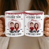 Custom 3D Inflated Effect Printed Mug - Personalized Anniversary Wedding Gifts For Husband And Wife, Him And Her - Together Is Where Peace Lives