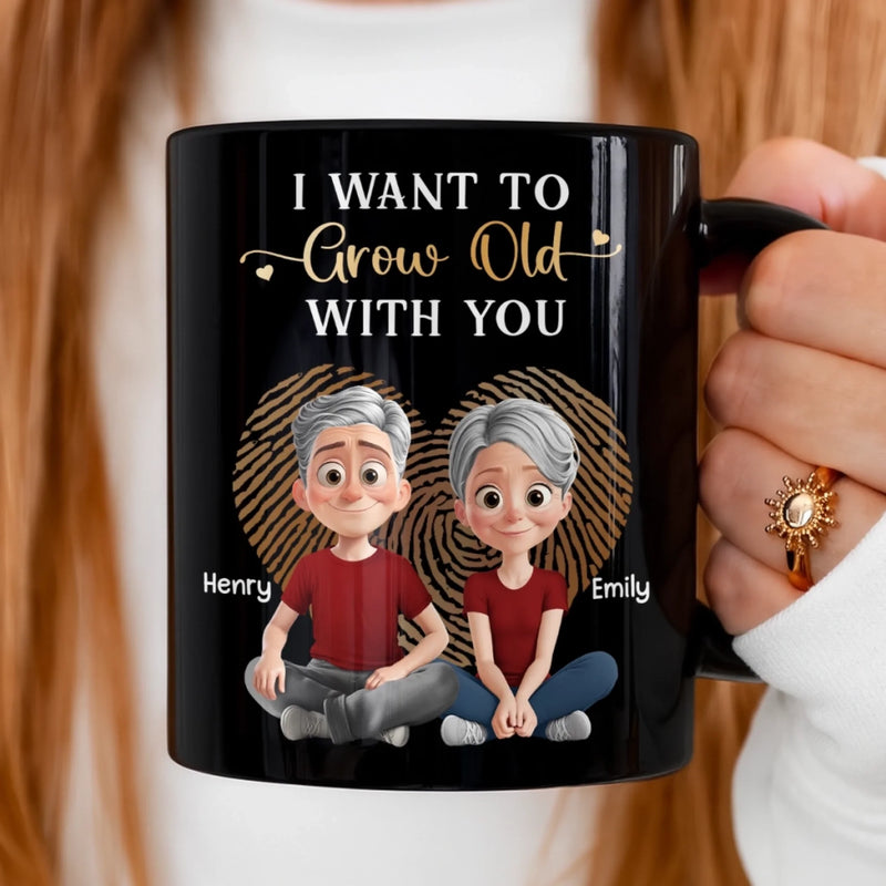 Custom Black Mug - Personalized Anniversary Wedding Gifts For Husband And Wife, Him And Her - Love Built On Us