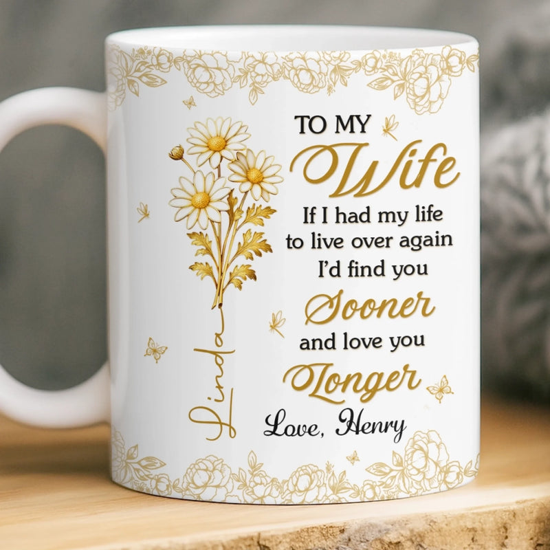 Custom Name Romantic Wife Gifts - Personalized Mugs