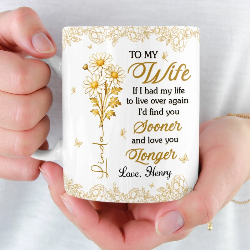 Custom Mug - Personalized Anniversary Wedding Gifts For Husband And Wife, Him And Her - You Make Life Softer