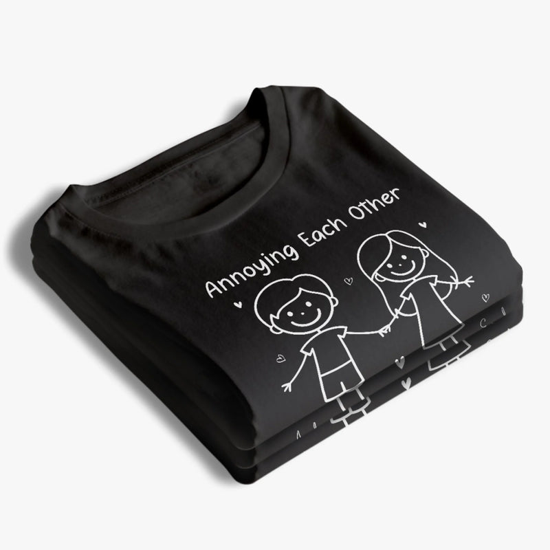 Custom Unisex T-shirt, Premium T-shirt, Hoodie - Personalized Anniversary Wedding Gifts For Husband And Wife, Him And Her - Our Hearts Stay Aligned