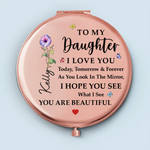 Daughter I Love You Gifts - Compact Mirror