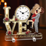 Romantic Love Couple Gifts - Acrylic Desk Clock