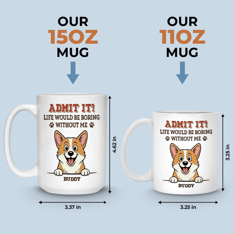 Custom Mug - Personalized Birthday Gifts For Dog Lovers, Dog Dad And Mom - Instant Mood Booster