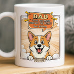 Custom Name Funny Dog Dad Gifts - Personalized Mugs