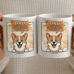 Custom Name Funny Dog Dad Gifts - Personalized Mugs