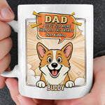 Custom Name Funny Dog Dad Gifts - Personalized Mugs