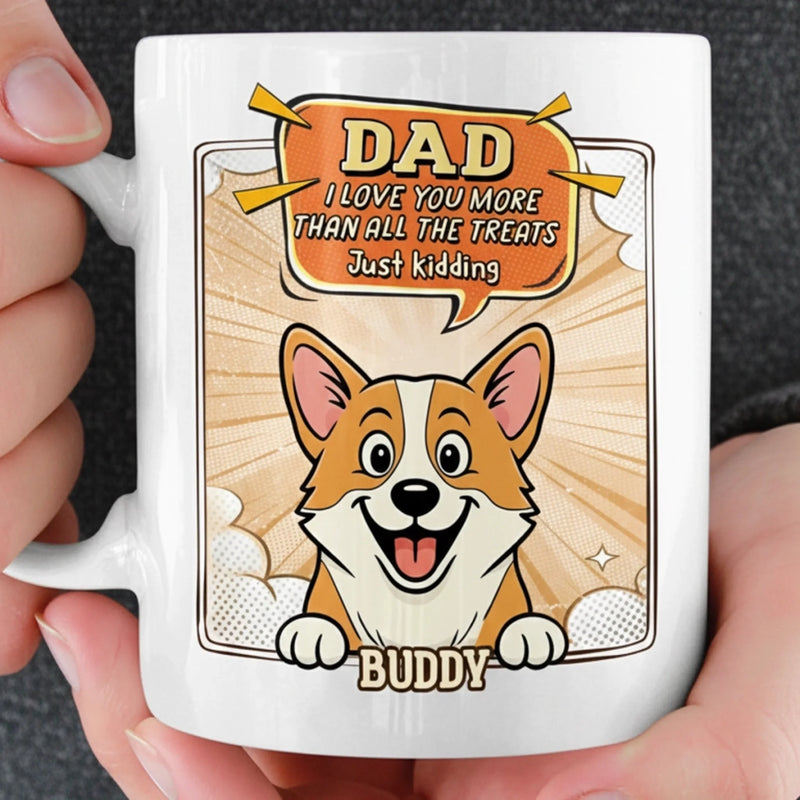 Custom Name Funny Dog Dad Gifts - Personalized Mugs