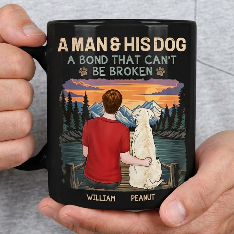 Custom Black Mug - Personalized Birthday Gifts For Dog Lovers, Dog Dad And Mom - Proof Life Needs Dogs