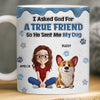 Custom 3D Inflated Effect Printed Mug - Personalized Birthday Gifts For Dog Lovers, Dog Dad And Mom - A Blessing With A Wagging Tail
