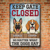 Custom Home Decor Metal Sign - Personalized  Birthday Gifts For Dog Lovers, Dog Dad And Mom - Love Made Of Fur