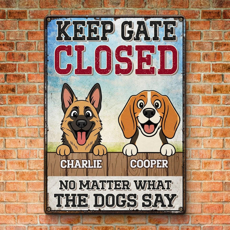Custom Home Decor Metal Sign - Personalized  Birthday Gifts For Dog Lovers, Dog Dad And Mom - Love Made Of Fur