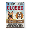 Custom Home Decor Metal Sign - Personalized  Birthday Gifts For Dog Lovers, Dog Dad And Mom - Love Made Of Fur