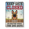 Custom Home Decor Metal Sign - Personalized  Birthday Gifts For Dog Lovers, Dog Dad And Mom - Love Made Of Fur