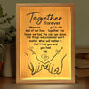 Custom Frame Light Box - Personalized Anniversary Wedding Gifts For Husband And Wife, Him And Her - Together We Choose Us