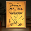Custom Frame Light Box - Personalized Anniversary Wedding Gifts For Husband And Wife, Him And Her - Together We Choose Us