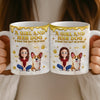 Custom 3D Inflated Effect Printed Mug - Personalized Birthday Gifts For Dog Lovers, Dog Dad And Mom - Paws And Pinky Promises