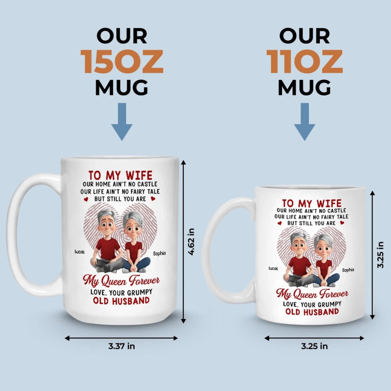 Custom Mug - Personalized Anniversary Wedding Gifts For Husband And Wife, Him And Her - Our Love Keeps Growing