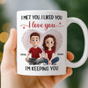 Custom Mug - Personalized Anniversary Wedding Gifts For Husband And Wife, Him And Her - Life Is Sweeter Together