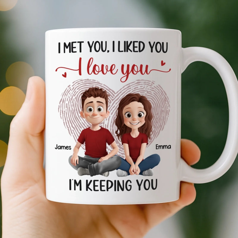 Custom Mug - Personalized Anniversary Wedding Gifts For Husband And Wife, Him And Her - Life Is Sweeter Together