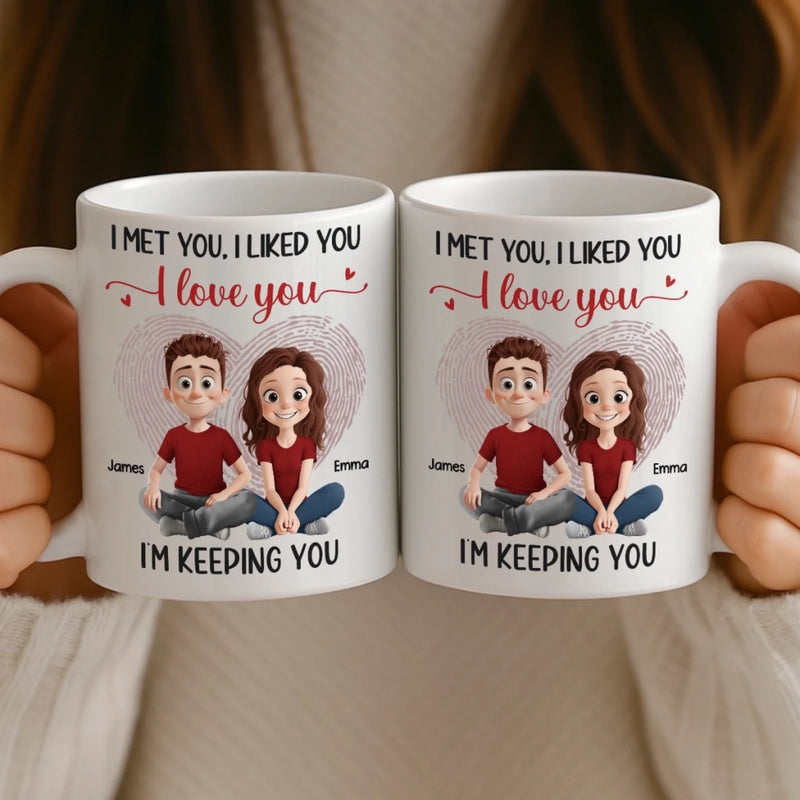 Custom Mug - Personalized Anniversary Wedding Gifts For Husband And Wife, Him And Her - Life Is Sweeter Together
