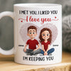 Custom Mug - Personalized Anniversary Wedding Gifts For Husband And Wife, Him And Her - Life Is Sweeter Together