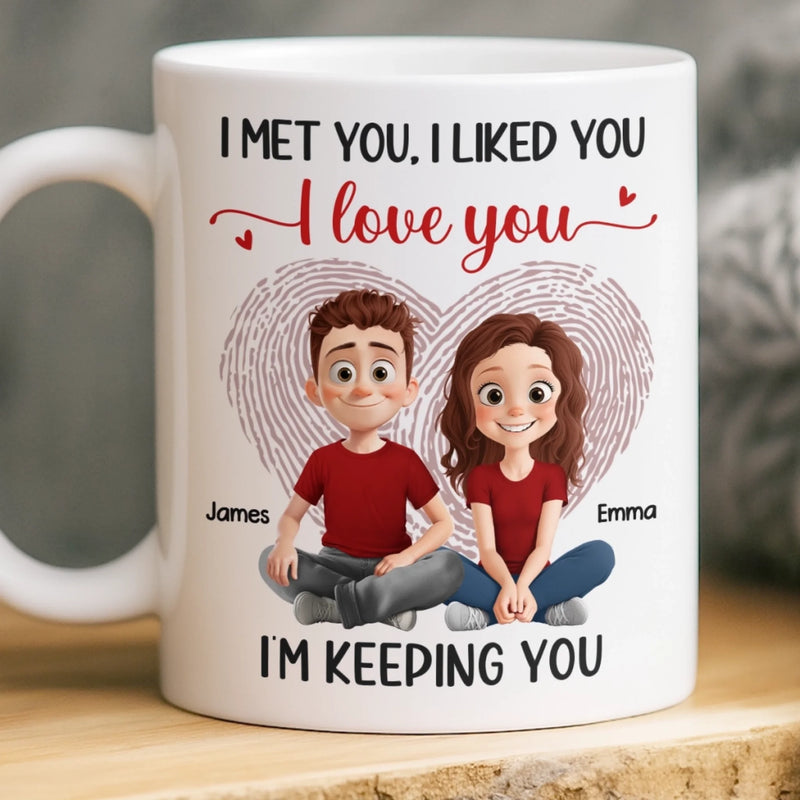 Custom Mug - Personalized Anniversary Wedding Gifts For Husband And Wife, Him And Her - Life Is Sweeter Together