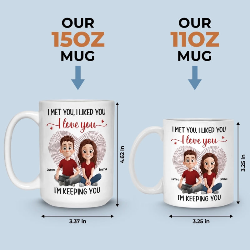 Custom Mug - Personalized Anniversary Wedding Gifts For Husband And Wife, Him And Her - Life Is Sweeter Together