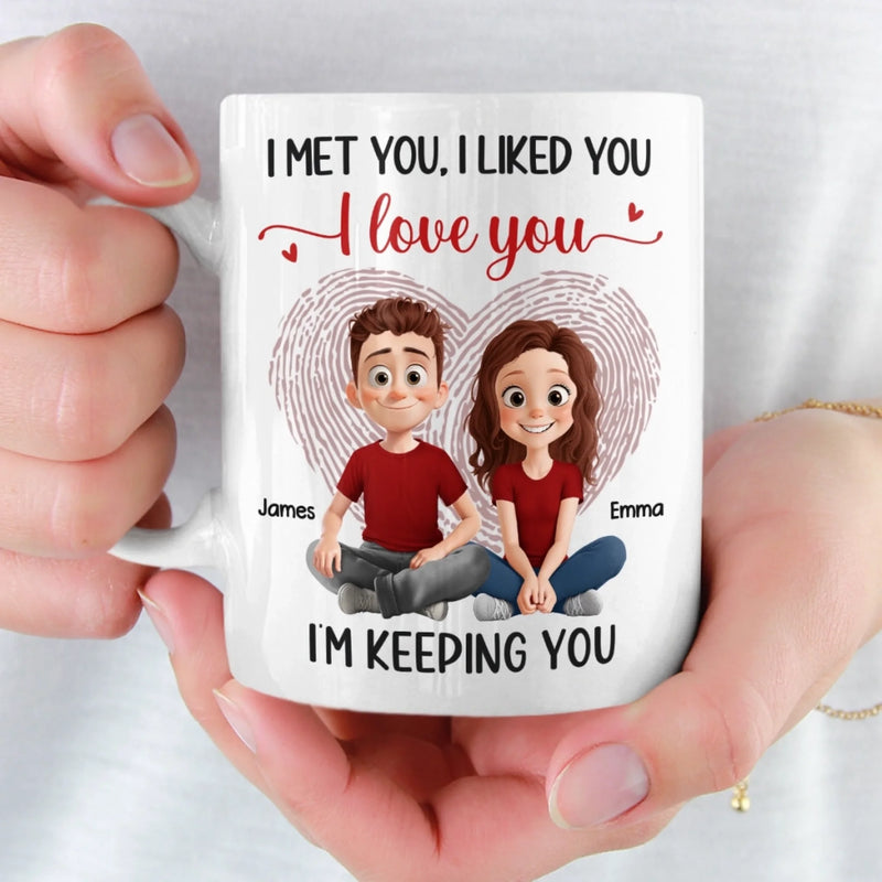 Custom Mug - Personalized Anniversary Wedding Gifts For Husband And Wife, Him And Her - Life Is Sweeter Together