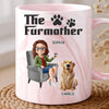 Custom 11oz Pink Marble Mug - Personalized Birthday Gifts For Dog Cat Lovers, Dog Dad And Mom, Cat Owners - Dog Mom Era, Forever