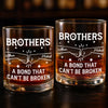 Custom Whiskey Glass - Personalized Birthday Gifts For Brothers - Cheer To Us
