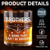 Custom Whiskey Glass - Personalized Birthday Gifts For Brothers - Cheer To Us
