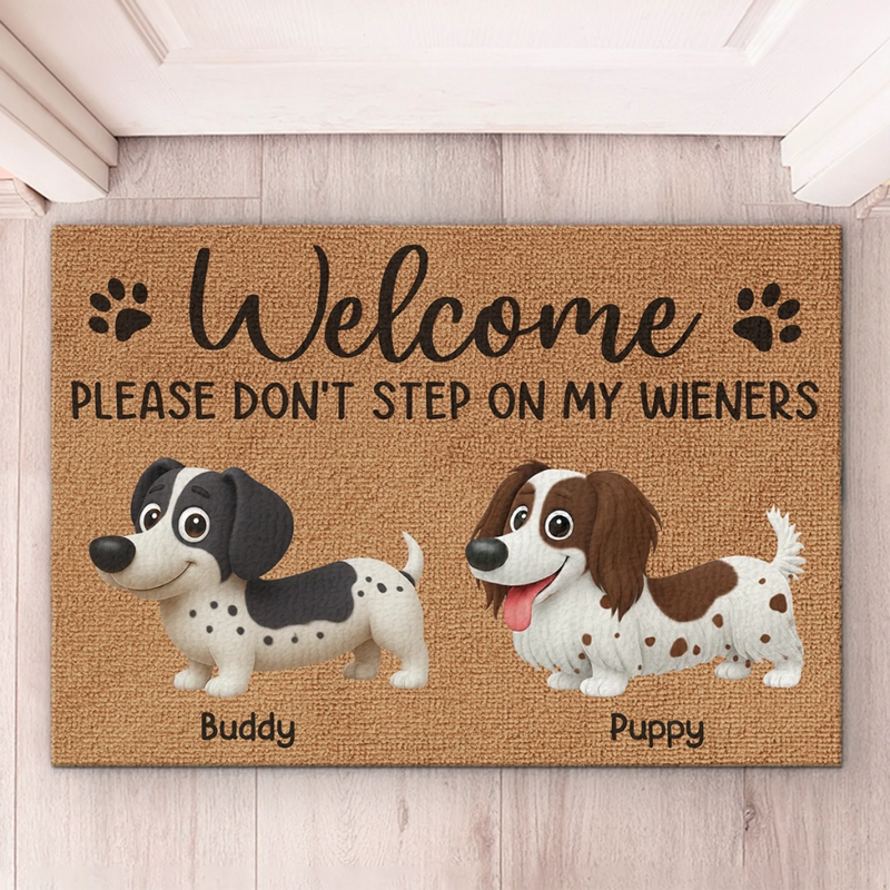 Custom Home Decor Decorative Mat - Personalized Birthday Gifts For Dog Lovers, Dog Dad And Mom - Home Full Of Love
