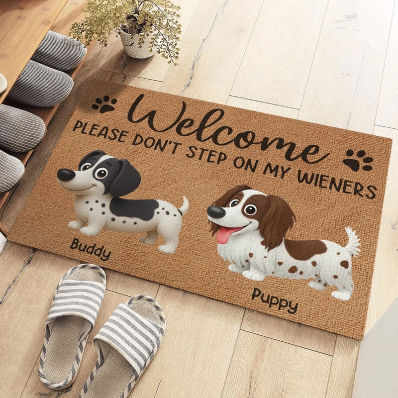 Custom Home Decor Decorative Mat - Personalized Birthday Gifts For Dog Lovers, Dog Dad And Mom - Home Full Of Love