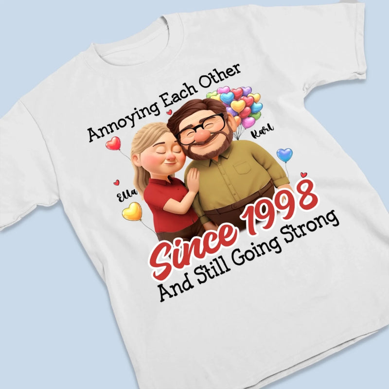Custom Unisex T-shirt, Premium T-shirt, Hoodie - Personalized Anniversary Wedding Gifts For Husband And Wife, Him And Her - Our Love Feels Steady Warm