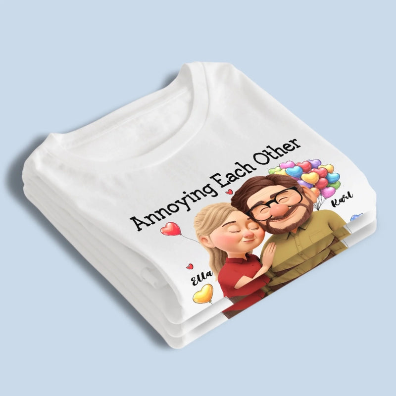 Custom Unisex T-shirt, Premium T-shirt, Hoodie - Personalized Anniversary Wedding Gifts For Husband And Wife, Him And Her - Our Love Feels Steady Warm