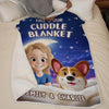 Custom Blanket - Personalized Birthday Gifts For Dog Cat Lovers, Dog Dad And Mom, Cat Owners - Peace Smells Like Home