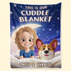 Custom Blanket - Personalized Birthday Gifts For Dog Cat Lovers, Dog Dad And Mom, Cat Owners - Peace Smells Like Home