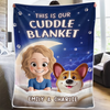 Custom Blanket - Personalized Birthday Gifts For Dog Cat Lovers, Dog Dad And Mom, Cat Owners - Peace Smells Like Home