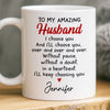 Custom Mug - Personalized Anniversary Wedding Gifts For Husband And Wife, Him And Her - Two Lives One Rhythm