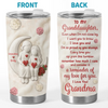 Custom Tumbler - Personalized Birthday Gifts For Grandma, Granddaughter - Love In Our Hearts