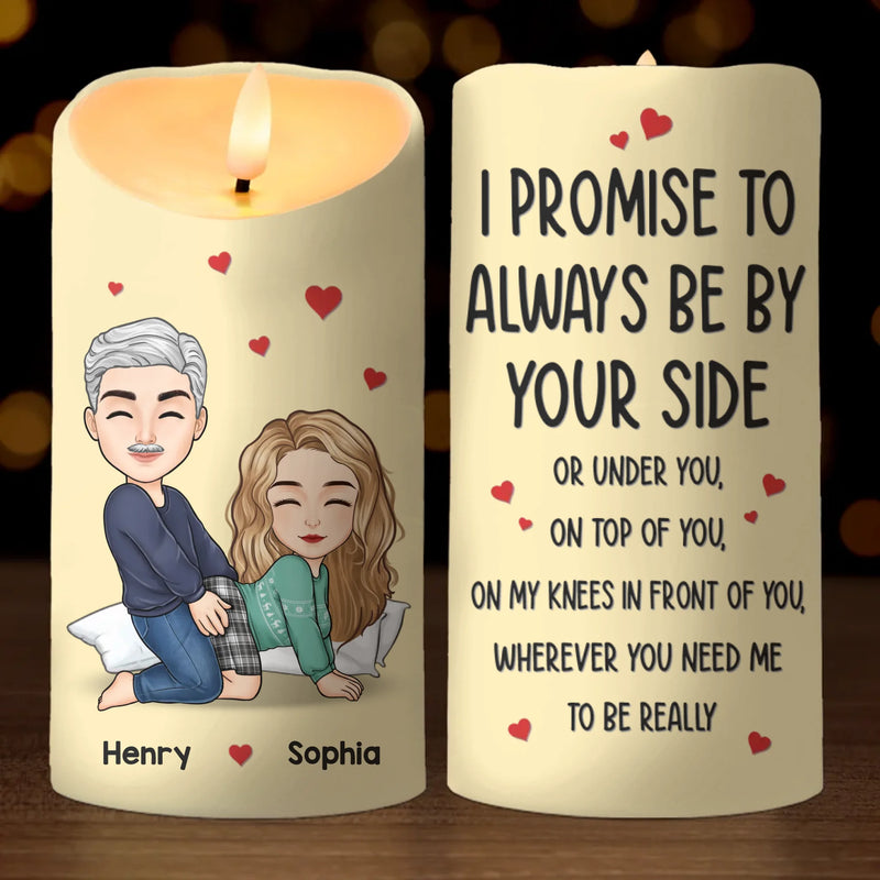 Custom Name Funny Naughty Couple Gifts - Personalized LED Candle