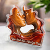 Custom Acrylic Plaque - Personalized Anniversary Wedding Gifts For Husband And Wife, Him And Her - Two Hearts One Direction