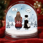 Custom Name Memorial Pet Christmas Gifts - Personalized Acrylic Snow Globe
